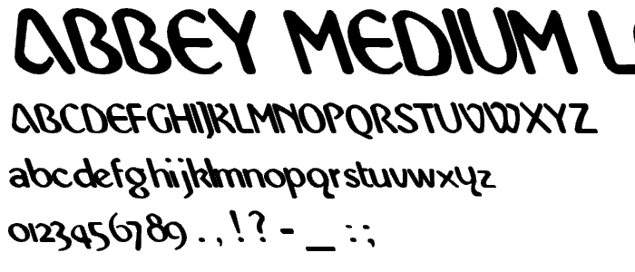 Abbey Medium Lefty font